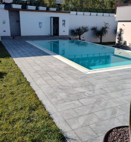 Lavori Realizzazione di pavimentazione pietra lavica Sannio